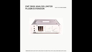 A.I. EMT 266X ANALOG LIMITER PLUGIN EXTENSION (HARDWARE VS PLUGIN EXTENSION DEMO VIDEO)
