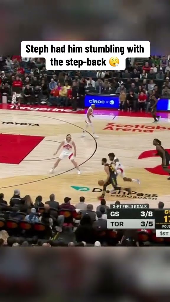 Steph had him stumbling ?