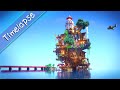 おしゃクラ！ part86 岩の上の町を作ってみた/[OSHACRA] Build town on a rock（Minecraft）