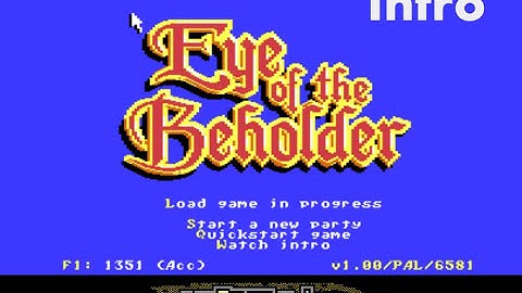 Eye Of The Beholder for the Commodore 64 - Intro Scene