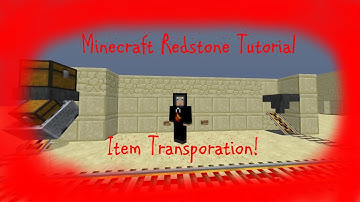 Minecart Item Transportation System Tutorial! (EASY REDSTONE) Minecraft 1.5.1