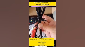 Unboxing Matrix Apple HD DVB T2 set top box Full HD digital tv