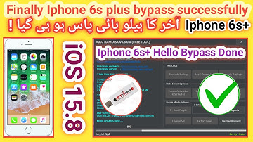 Finally Iphone 6S+ bypass successfully iOS 15.8 by EFT Pro | Iphone 6s+ Hello bypass done | Part 3