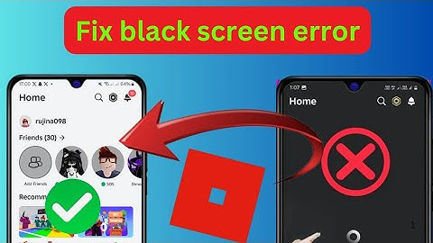 How to fix black screen on roblox mobile 2025,Roblox Black Screen Problem,
