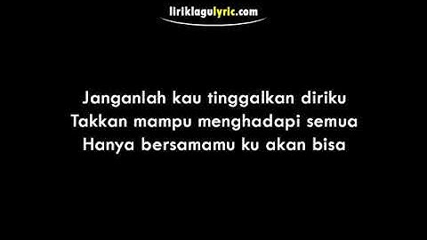 Sempurna - Andra and the Backbone - Lirik Karaoke - Love Song