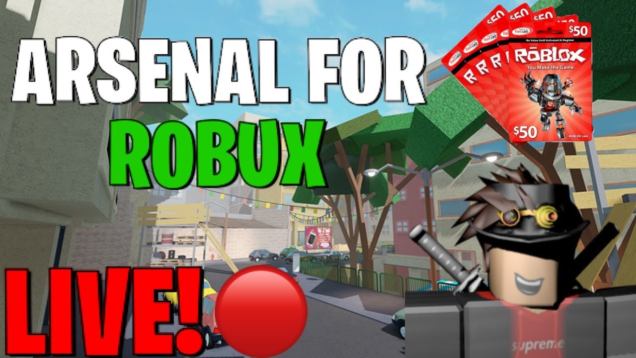 Arsenal With Fans Robux Giveaway Youtube - rrr roblox furries