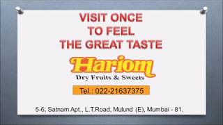 HARIOM DRYFRUITS & SWEETS