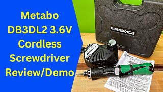 Metabo HPT DB3DL2 3.6V Cordless Screwdriver Review and Demo