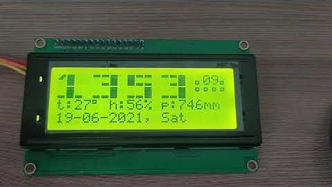 FL PROG & Arduino, метеостанция+часы на LCD 2004