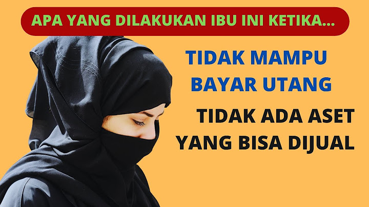 Ketika tidak ada solusi... Ibu ini berbagi cerita solusi utang riba