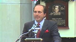 Johnny Bench 1989 Hall of Fame Induction Speech