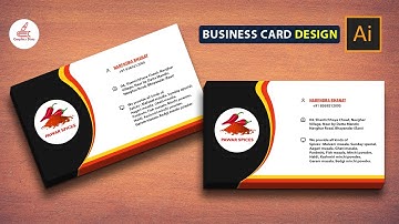 Visiting card design in Illustrator / business card / graphics diary