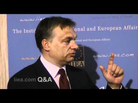 About the Speaker: Viktor OrbÃ¡n has been Hungarian Prime Minister since 2010. He previously served a term as Prime Minister from 1998-2002. He has been the leader of Hungarian Conservative party, Fidesz (which is a member of the EPP), since 1993 and became the Chairman of Fidesz-Hungarian Civic Union in 2003. As a founder member of the party, he was a delegate in the Opposition Roundtable, which marked the transition from Communism in 1989, and was elected to parliament in the first free elections in 1990. About the Speech: As the Hungarian Presidency of the EU draws to a close, Viktor OrbÃ¡n reflected on what he has called "the most difficult year for European Integration since the downfall of Communism." The Hungarian Presidency has faced significant challenges, including the Eurozone crisis, migration pressures in the wake of the Arab revolutions, and intervention in Libya. Prime Minister OrbÃ¡n outlined the important contribution of the Presidency in providing solutions to these challenges.