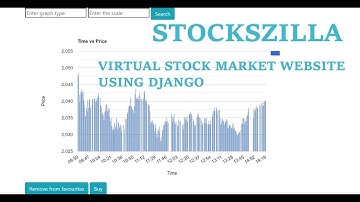 Virtual Stock Market Website | Django | Bootstrap