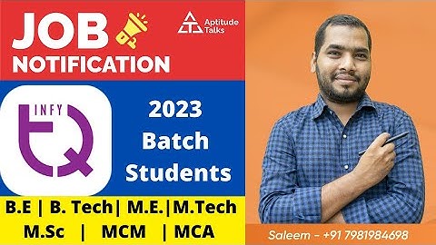 Infosys Hiring 2023 Batch! InfyTQ For 2023 Batch by Infosys | Selection Process & Paper Pattern!