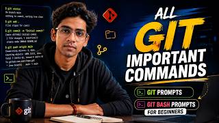 All Git important commands | Git Prompts | Git bash prompts for beginners