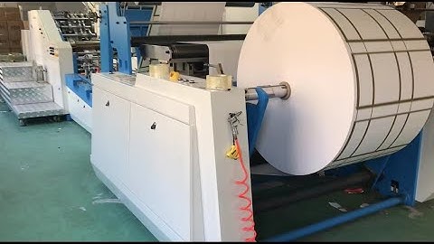 B400 Paper bag making machine running in client’s factory