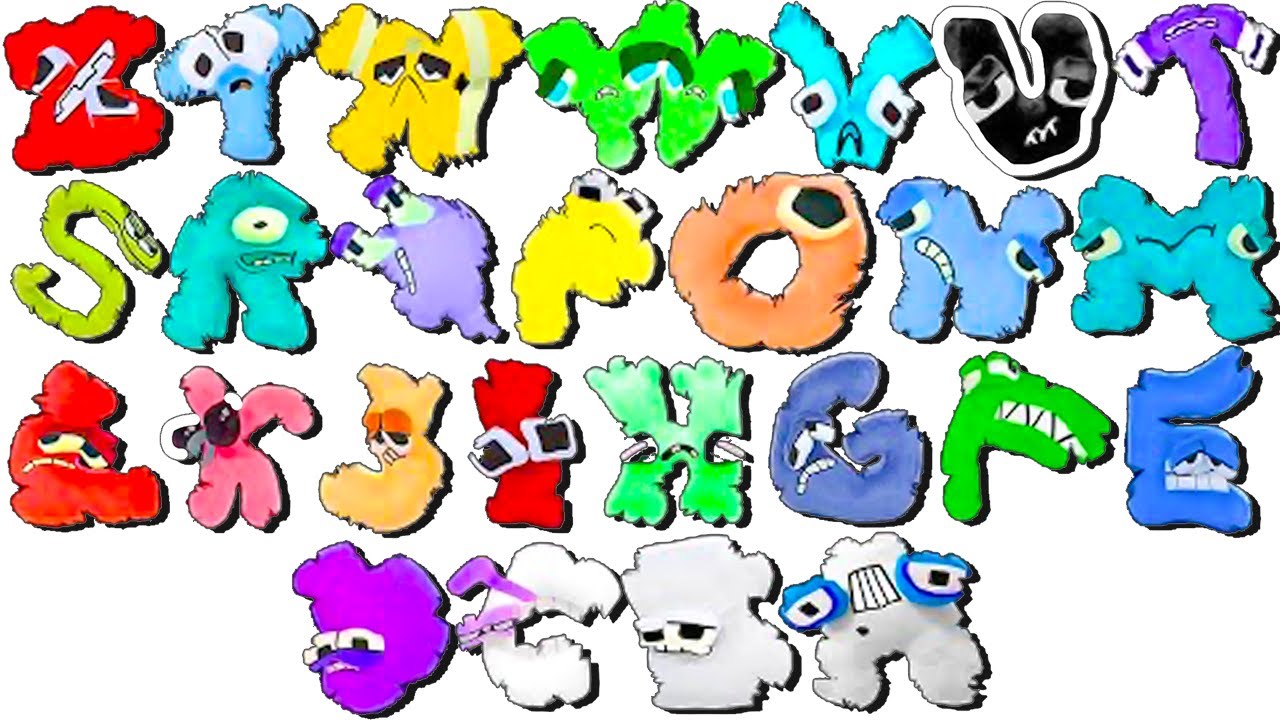 Alphabet Reverse Plush toy (All Letters..) New Version Broken