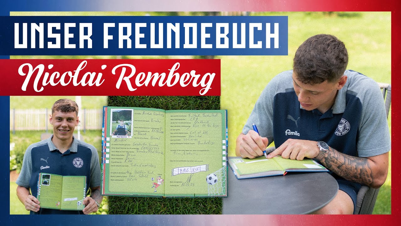 Unser Freundebuch - "Eye of the Tiger motiviert mich!" 🎶 | Neuzugang Nicolai Remberg im Portrait 📒