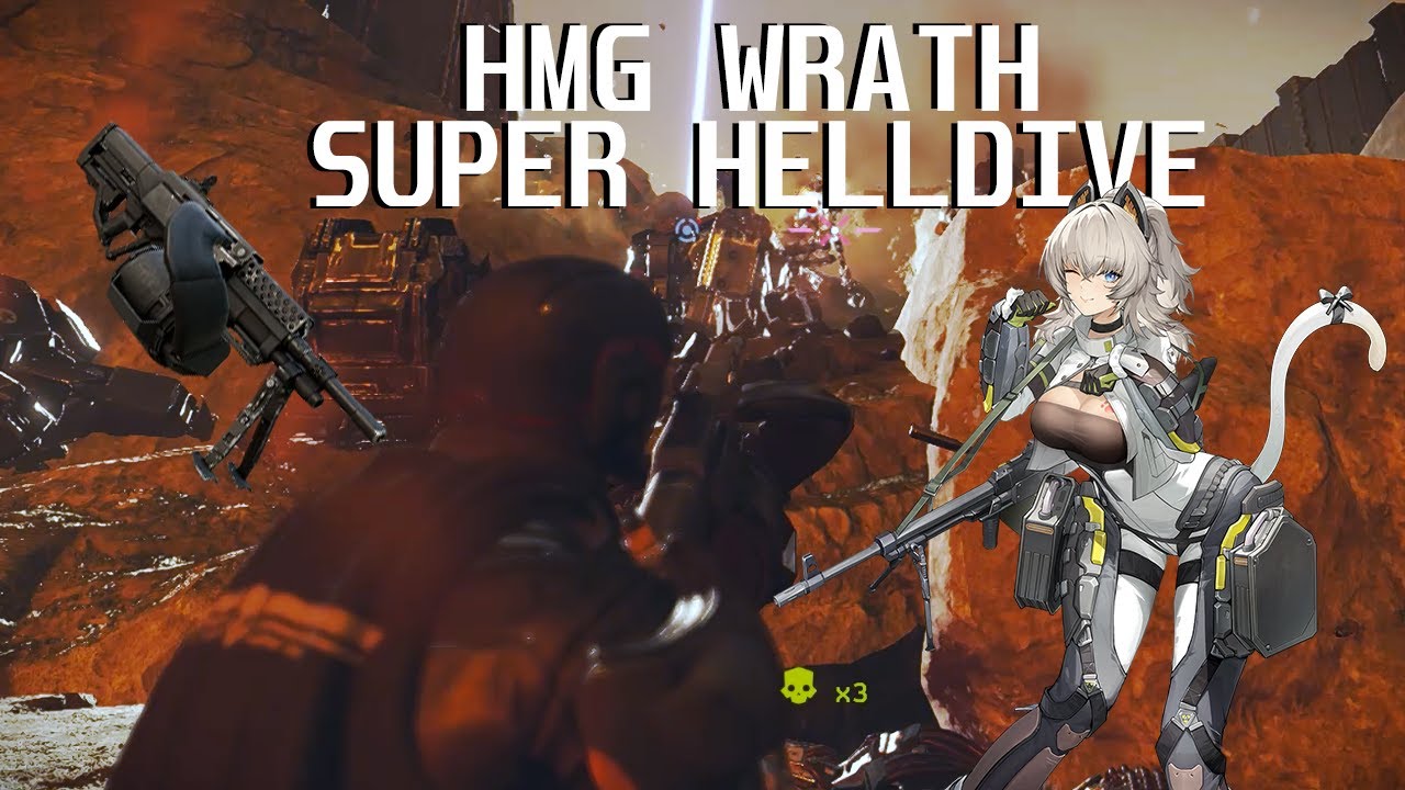 Helldivers 2 - HEAVY MACHINE GUN WRATH - Super Helldive - No Death ...