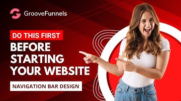 How To Design Navigation Bar in GroovePages 2.0 | Website Design Tutorial in GrooveFunnels (2023)