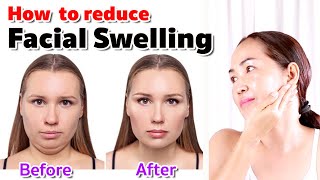 How to reduce facial swelling | NO TALKING | Facial Massage