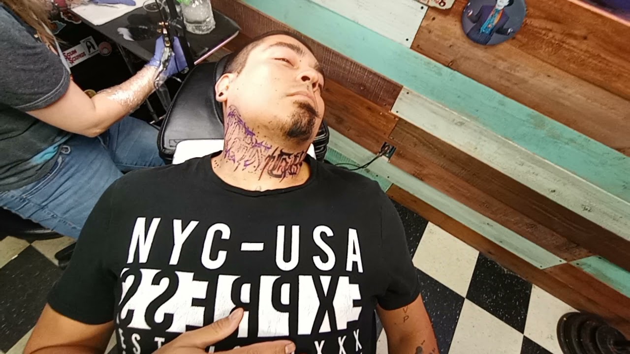 Polo G Chosen One Neck Tattoo remake by Eric  YouTube