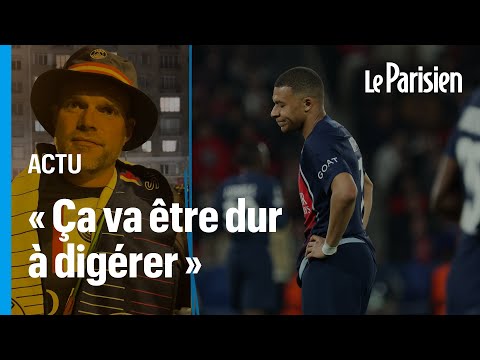 Sale ambiance à la sortie du Parc des Princes après la défaite du PSG contre Dortmund