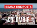 Colombie lieu a visiter | Carthagène, Santa Marta, Bogota | Vidéo 4k | Plages Colombie vue du ciel
