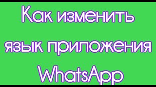 Как изменить язык приложения WhatsApp screenshot 3