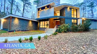 Modern Luxury Hilltop Home Situated in Buckhead Atlanta | NO HOA | 5 BEDS | 6.5 BATHS | 6,038 SQFT