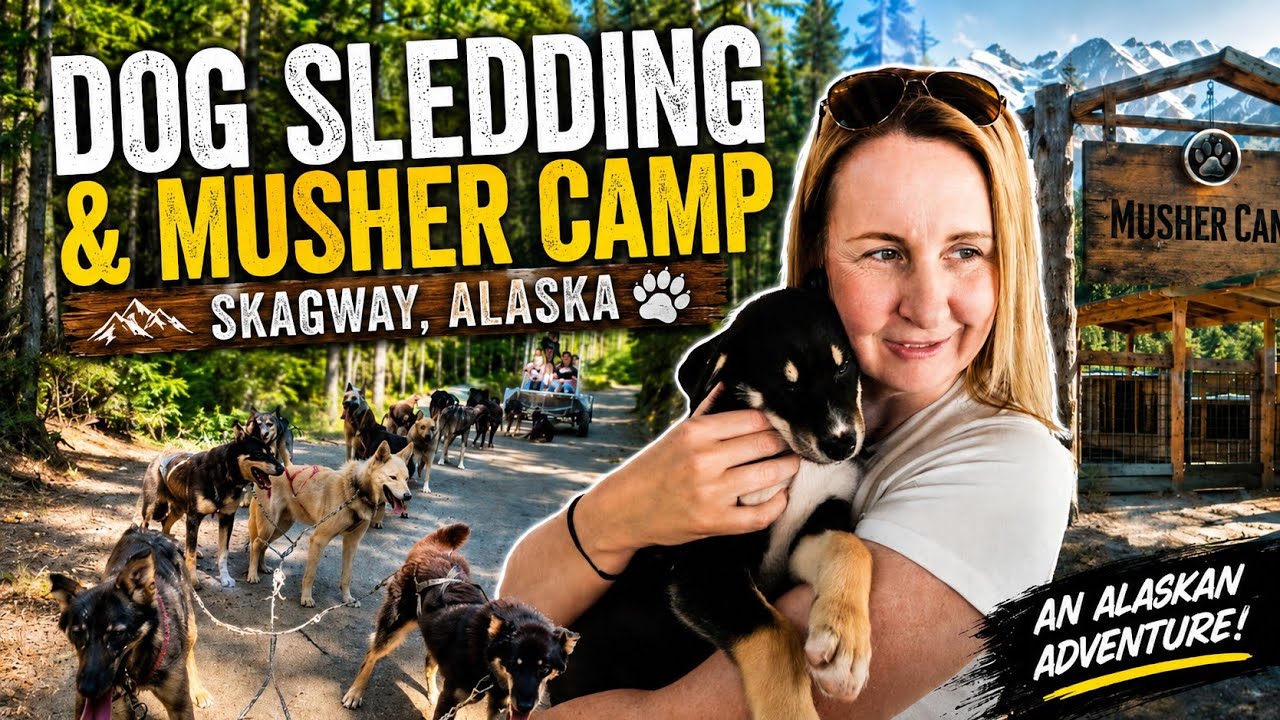 Dog Sledding in Skagway Alaska 🐾 | Our Epic Musher Camp Adventure!  #dogsledding #alaska 