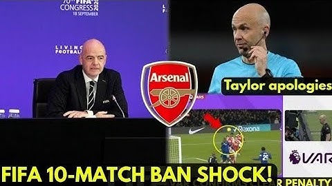 FIFA PRESIDENT HANDS ANTHONY TAYLOR HUGE 10-MATCH BAN FOR DISASTROUS OFFICIATING!
