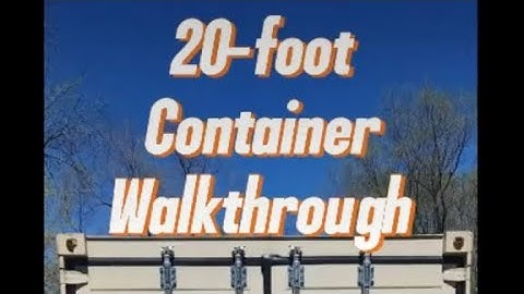20 Foot Faraday Container Walkthrough