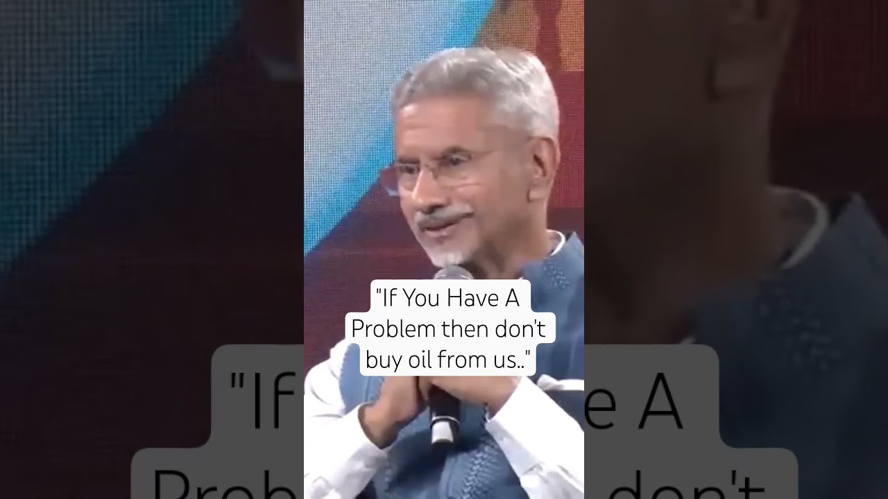  It S Funny Jaishankar Responds To US Charge On India Oil Imports