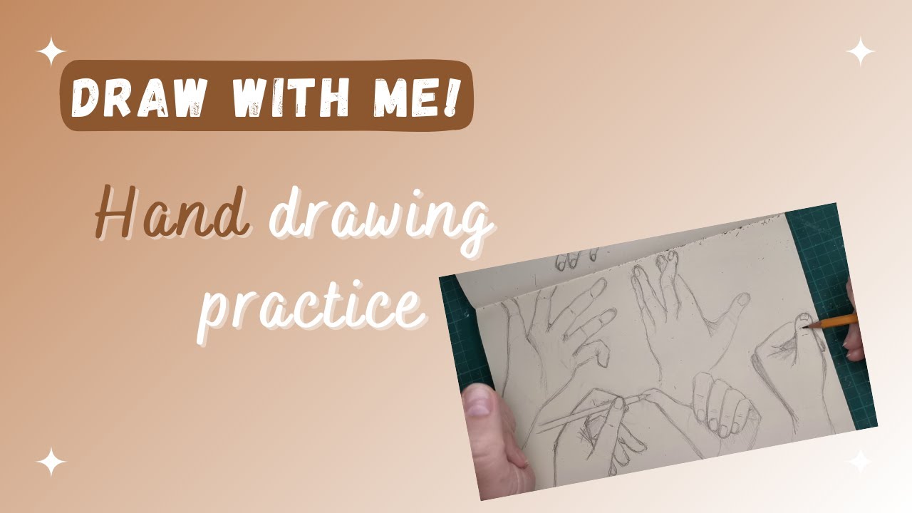 Draw With Me! #2 - Hand drawing practice - YouTube