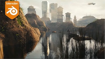 Creating this Sci-fi enviorement in Blender in only 5 minutes