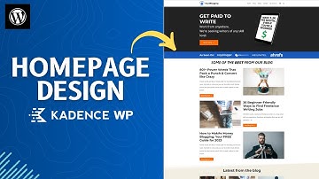 How to Design a Homepage in WordPress (Using Kadence blocks)