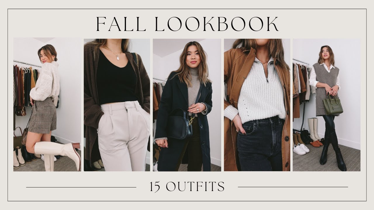 FALL LOOKBOOK 🍁 15 Easy Fall Outfit Ideas - Cute & cozy looks for colder  weather! 