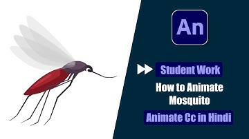 Fast Forward Tutorial Of Student Work | How to Animate Mosquito in Animate Cc Hindi?
