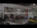 Lawn Mower Storage Made Easy with Briggs & Stratton's Mow N' Stow® Lawn Mower Storage Made Easy with Briggs & Stratton's Mow N' Stow®
