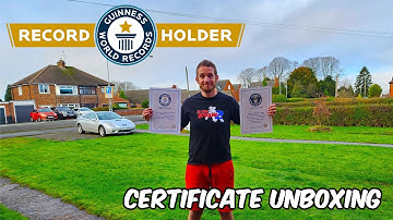 Guinness World Record Certificate Unboxing (Two Different Designs!)