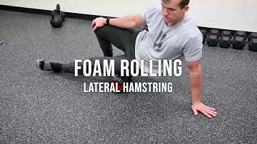 Foam rolling the lateral hamstring (Bicep Femoris)