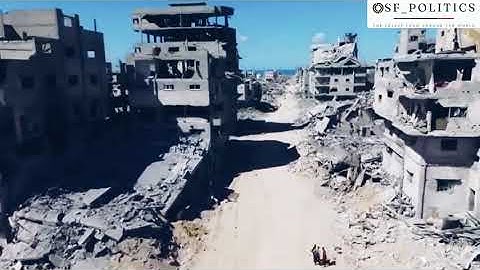 Rare drone footage shows sheer scale of damage in Gaza City
