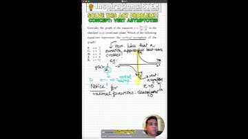 Solve this ACT problem with vertical asymptotes #actmath #actprep #acttest