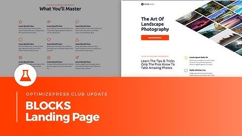 OptimizePress Club: Blocks Landing Page
