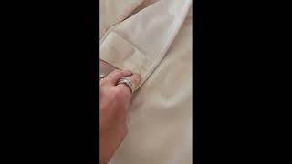 Beige Velvet Curtains 108 inches Long for Living Room - Back Tab Room Darkening Decorative Window Cu