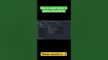 how to create button in python using tkinter #python #shorts #tkinter