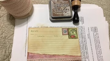 Embellishment and Tag for my bridal journal!