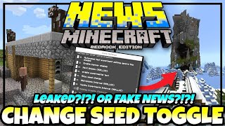 CHANGE SEED TOGGLE COMING?!? ✅ Real or FAKE NEWS?!?!⚒️Minecraft Bedrock ✅
